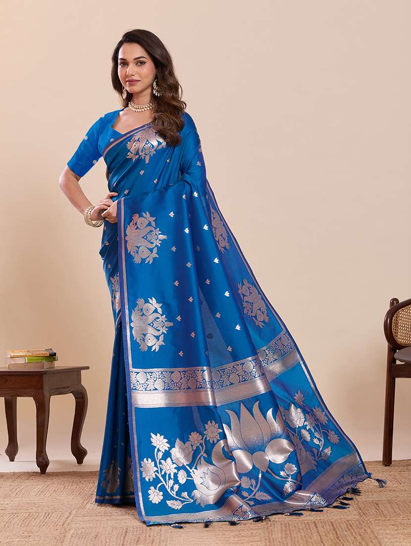 women self design paithani saree with blouse - 22324086 -  Standard Image - 2