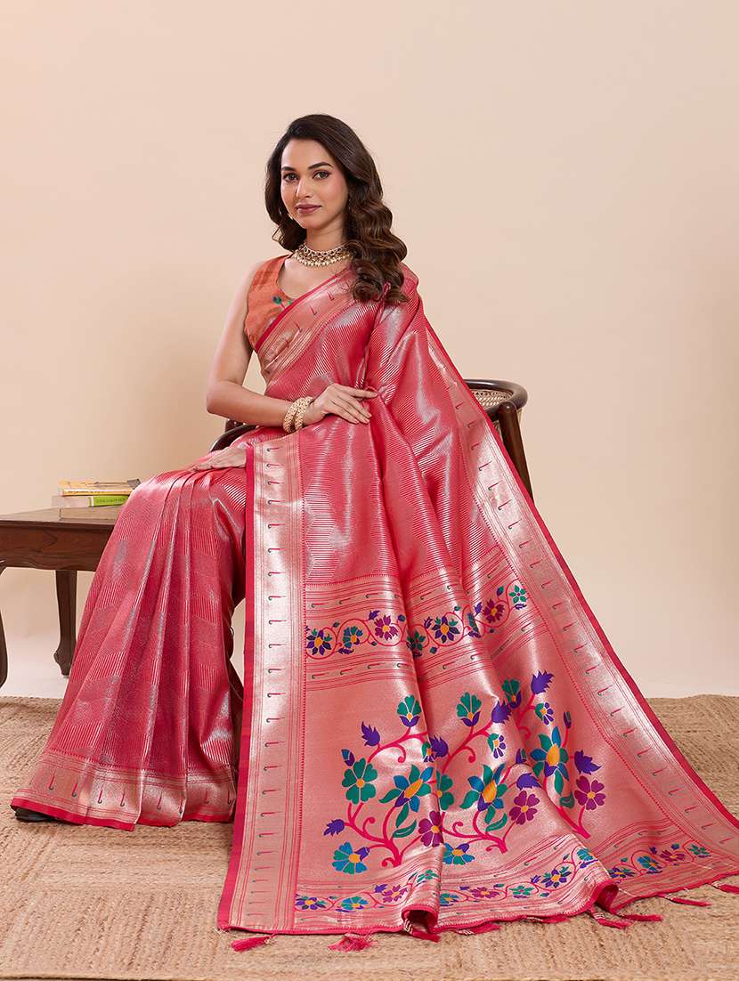 women self design paithani saree with blouse - 22324090 -  Standard Image - 2