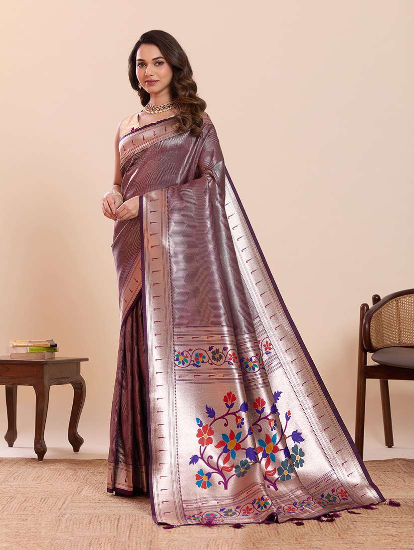 women self design paithani saree with blouse - 22324091 -  Standard Image - 2