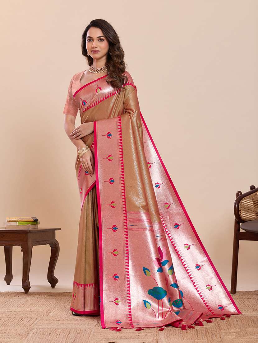 women self design paithani saree with blouse - 22324094 -  Standard Image - 2