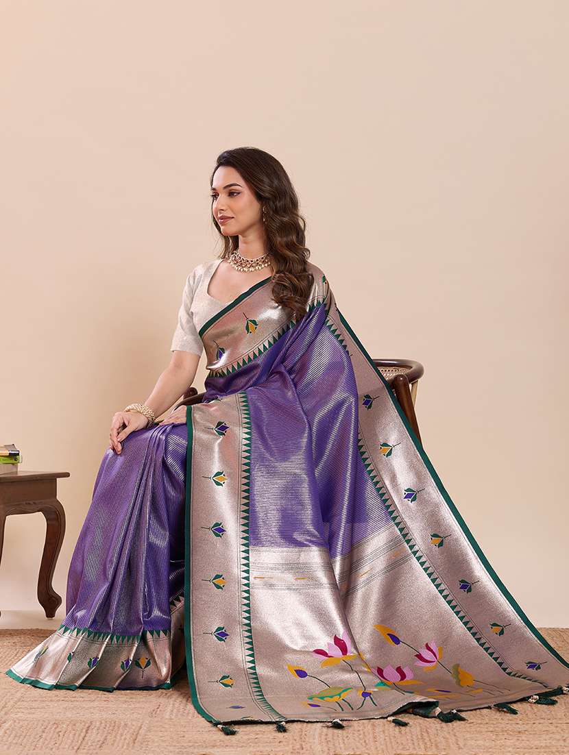 women self design paithani saree with blouse - 22324095 -  Standard Image - 2