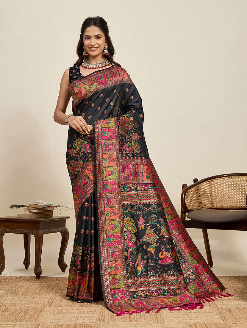 women self design banarasi saree with blouse - 22324100 -  Standard Image - 2