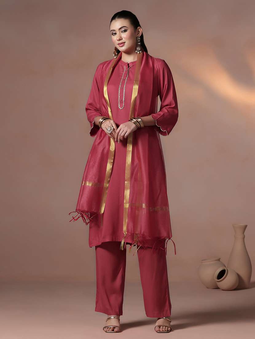 women pink suit set