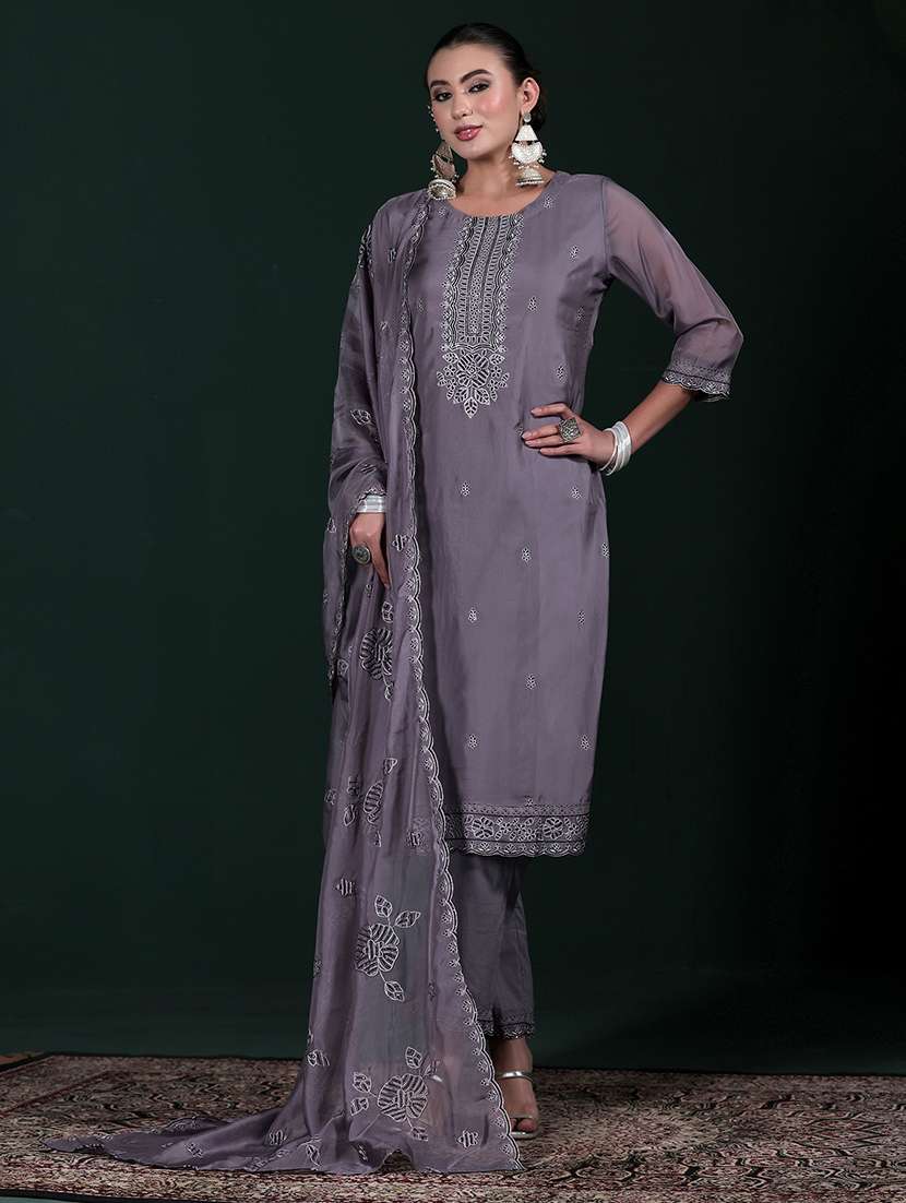 women charcoal suit set - 22324126 -  Standard Image - 2