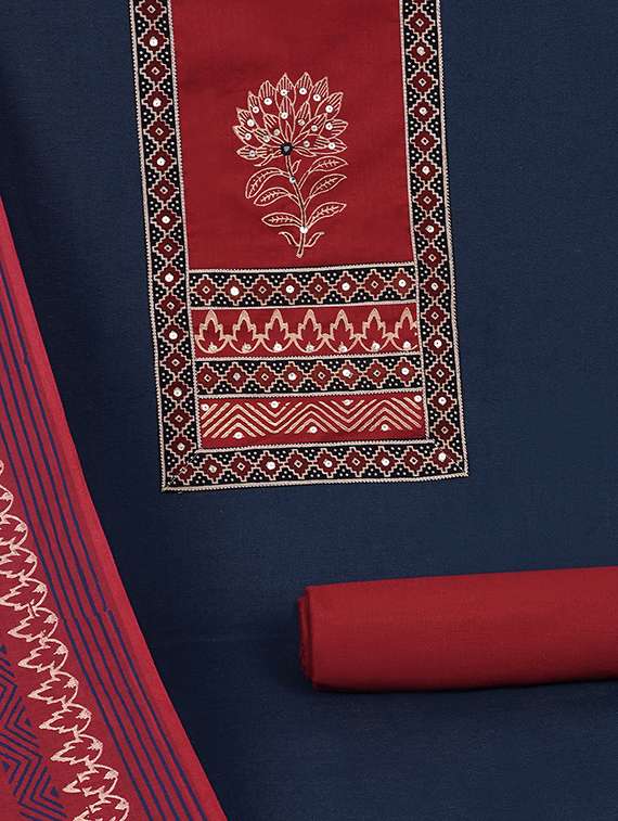 women solid unstitched suit set - 22324231 -  Standard Image - 2