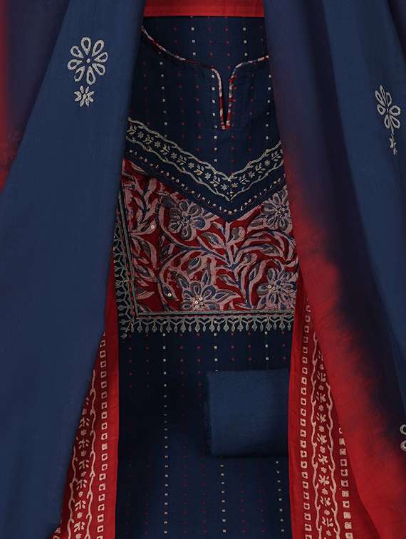 women self design unstitched suit set - 22324234 -  Standard Image - 2