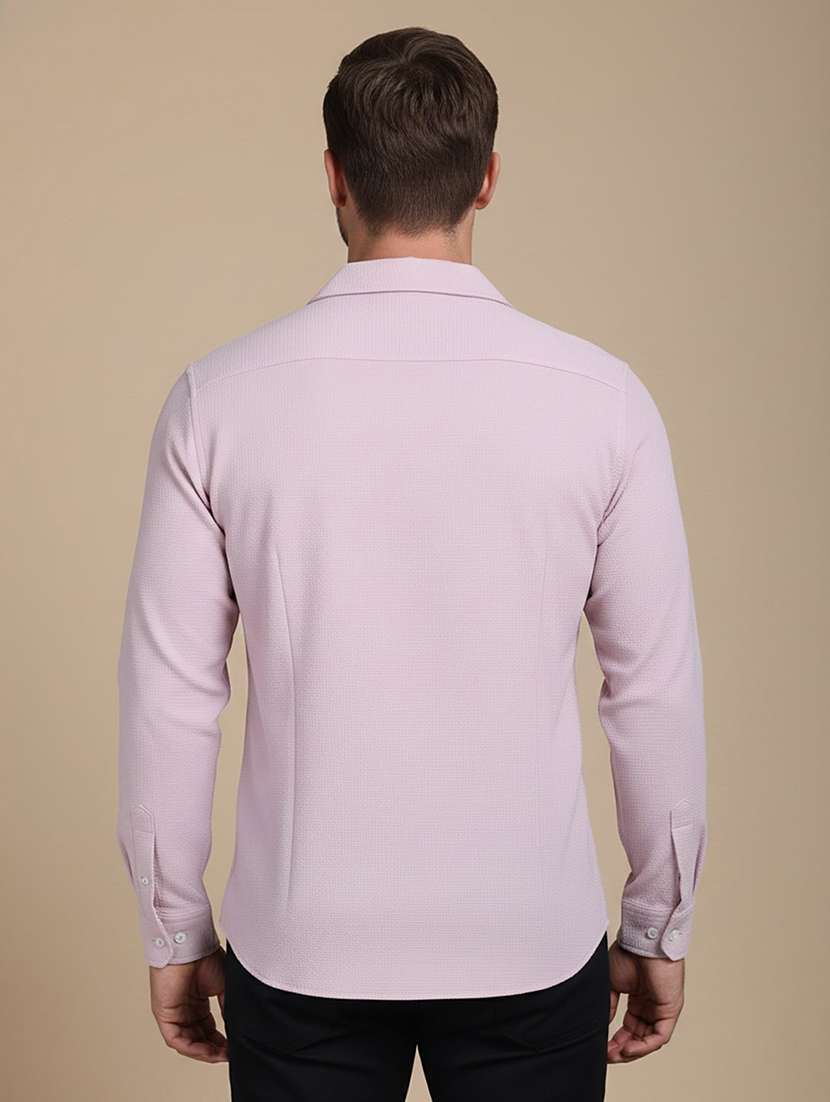 men solid long sleeve regular fit casual shirt - 22324312 -  Standard Image - 2