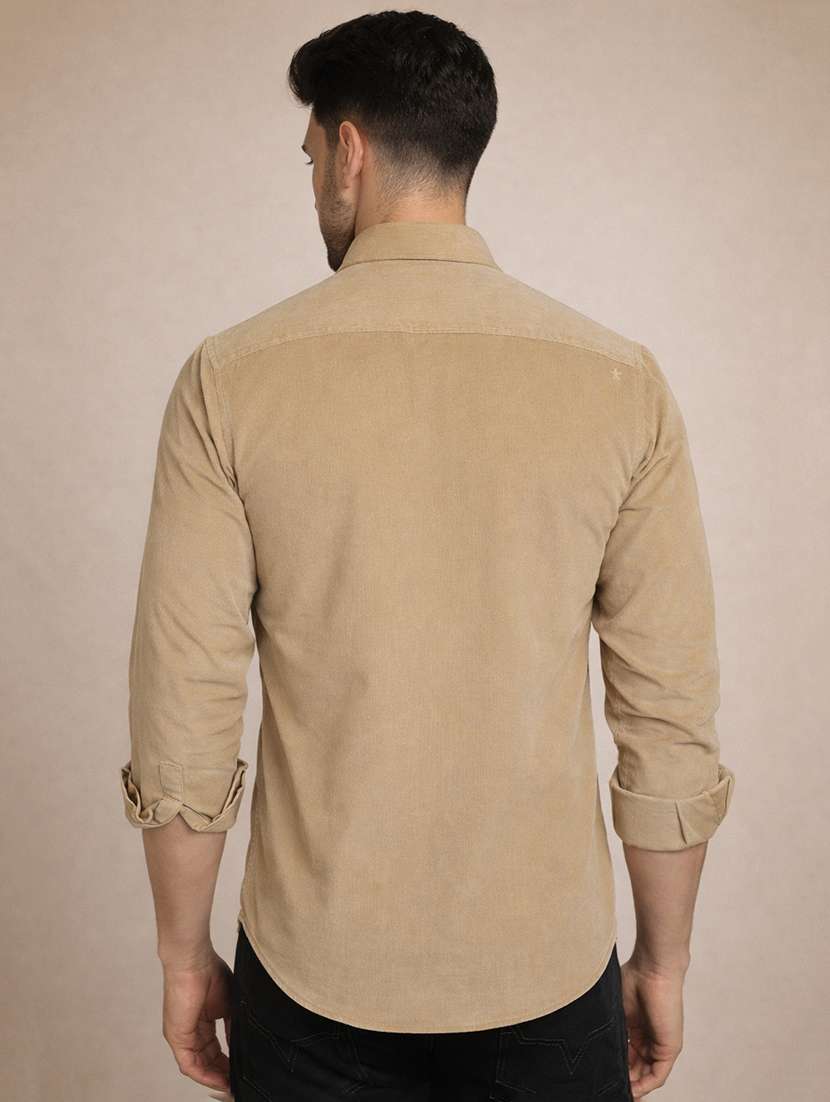 men solid long sleeve regular fit casual shirt - 22324325 -  Standard Image - 2