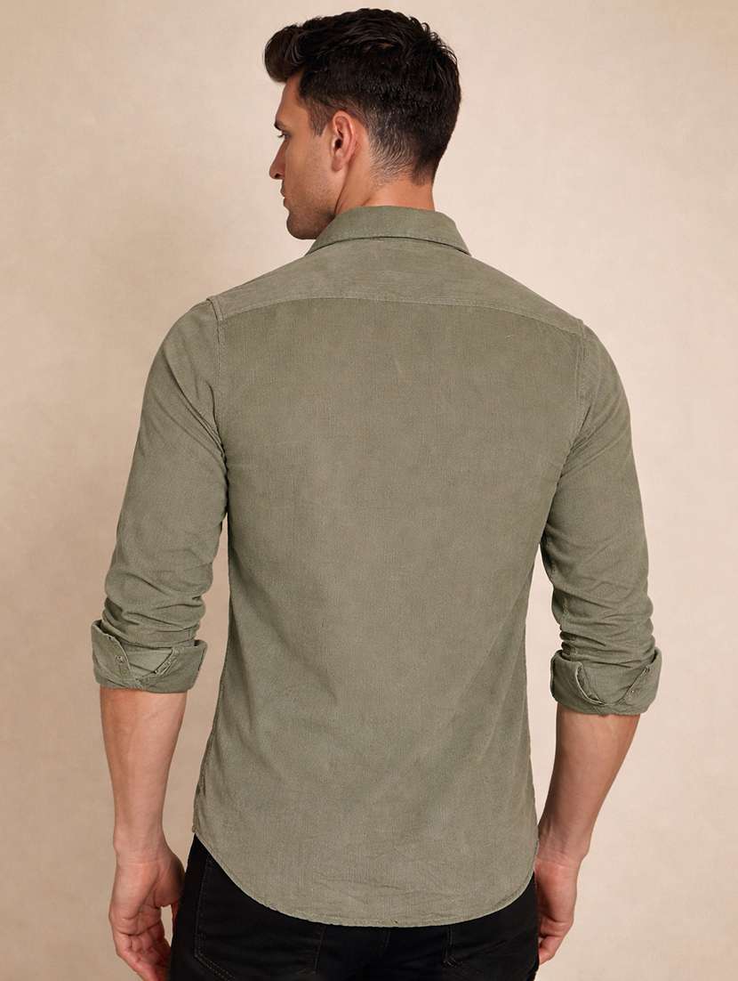 men solid long sleeve regular fit casual shirt - 22324335 -  Standard Image - 2