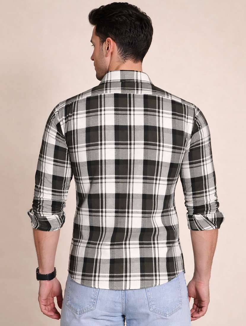 men checkered long sleeve regular fit casual shirt - 22324352 -  Standard Image - 2