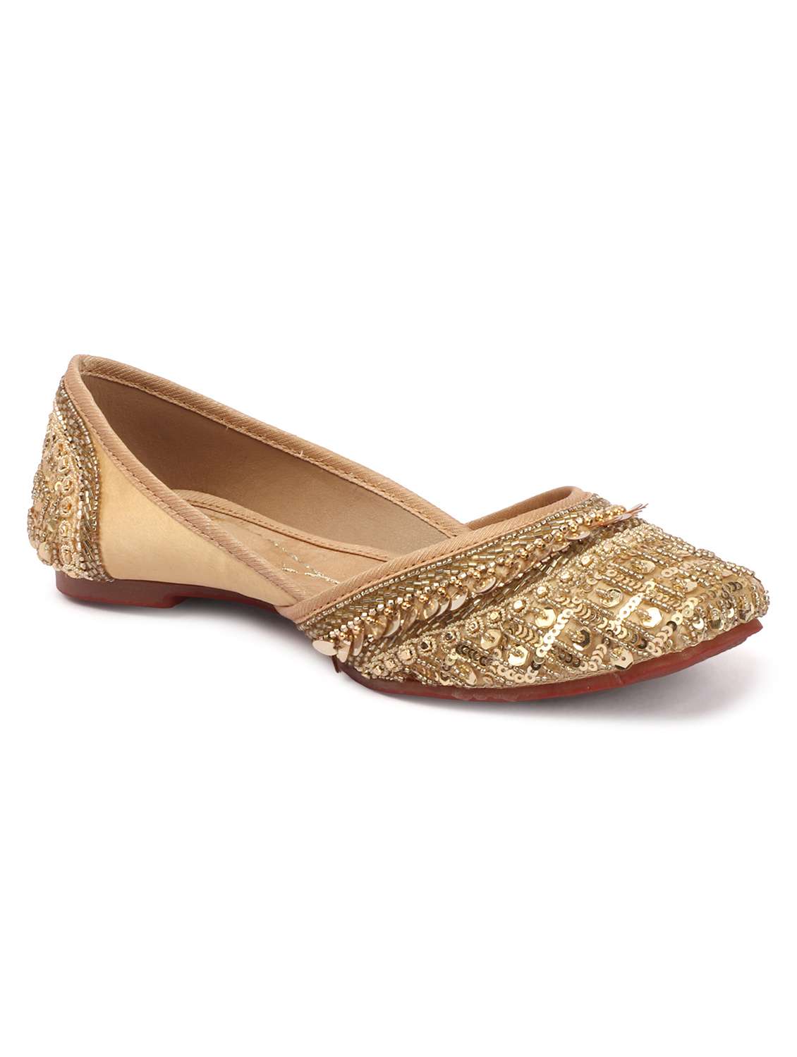 women embroidered slip on mojari - 22324430 -  Standard Image - 2