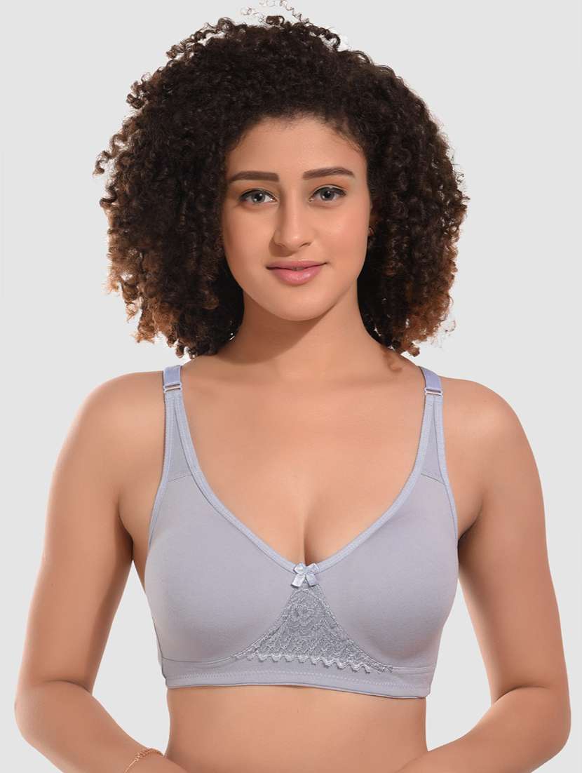 women pack of 3 solid non wired bra - 22324446 -  Standard Image - 2