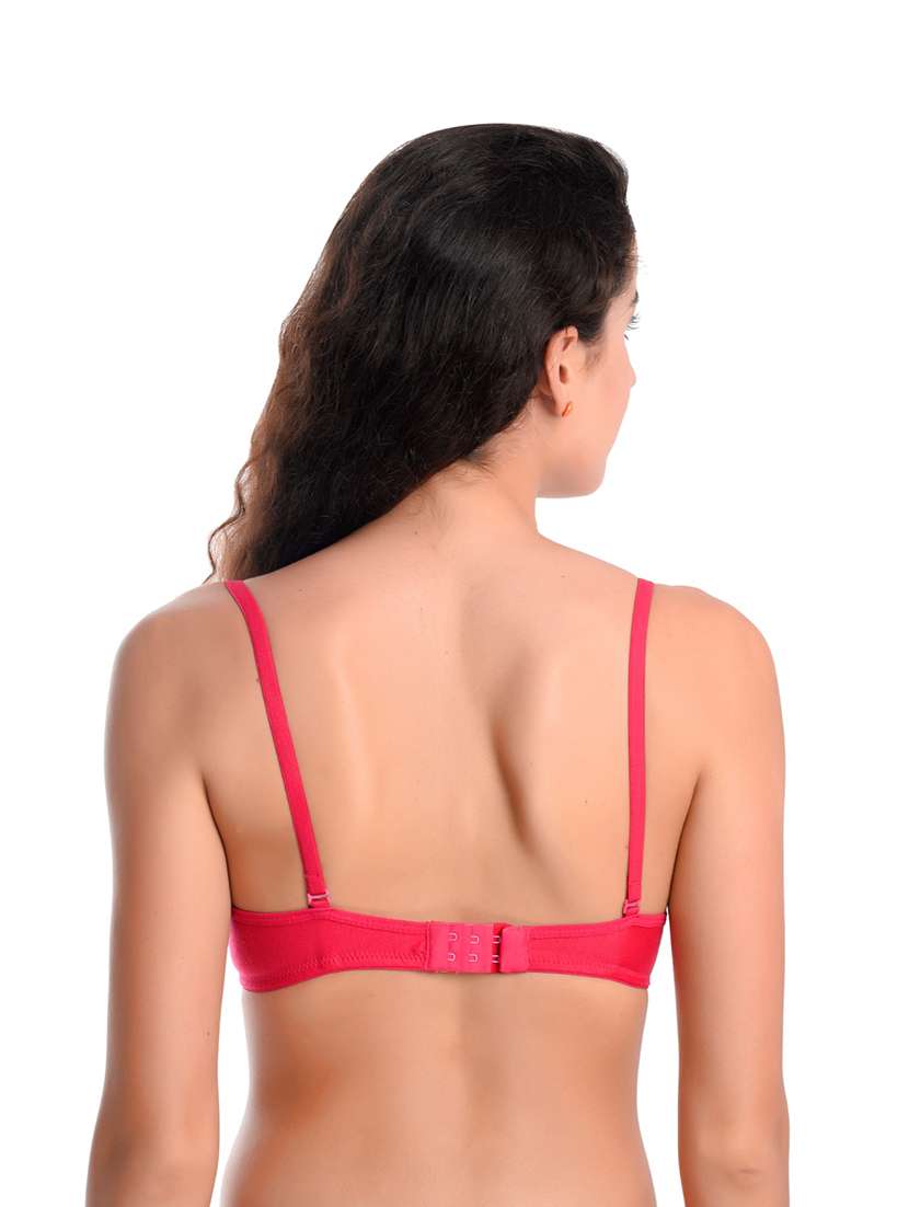 women pack of 3 solid non wired bra - 22324449 -  Standard Image - 2