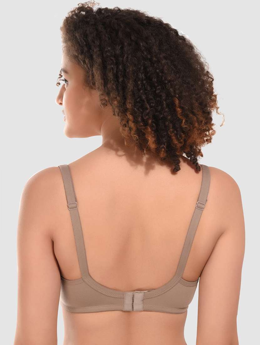 women pack of 3 solid non wired bra - 22324450 -  Standard Image - 2