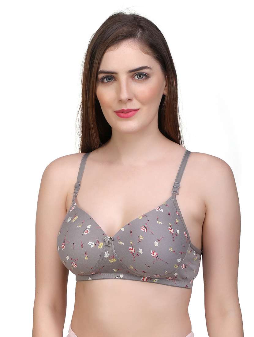 women pack of 3 printed t-shirt bra - 22324452 -  Standard Image - 2