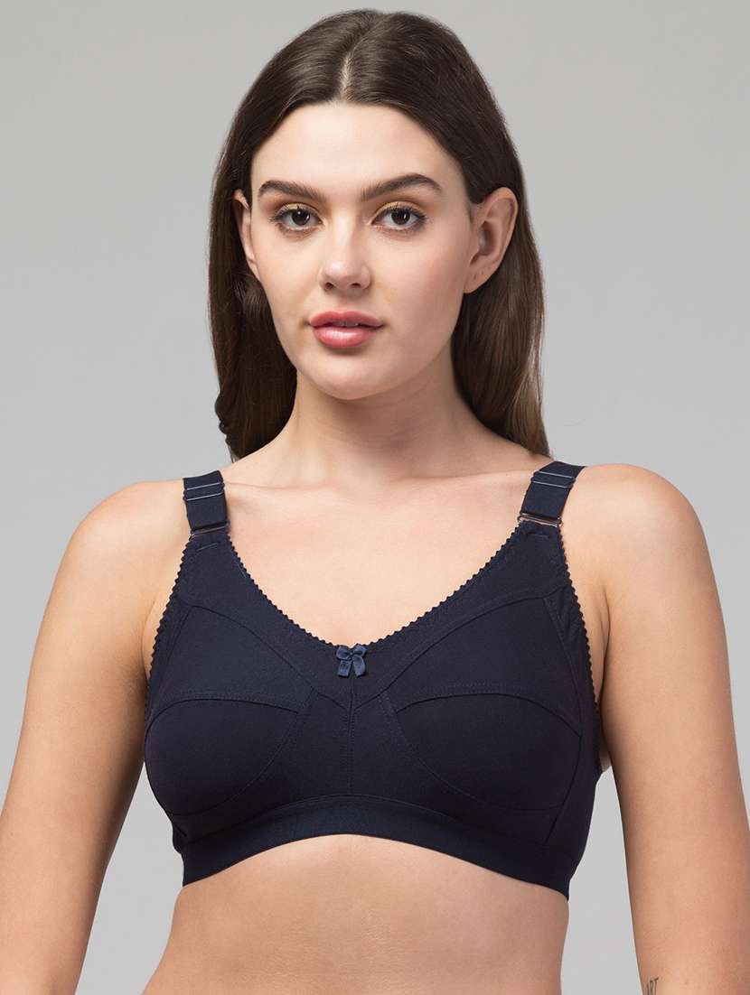 women pack of 3 solid non wired bra - 22324453 -  Standard Image - 2