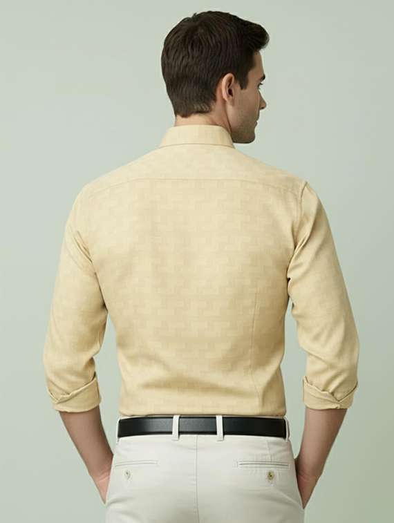 men self design long sleeve regular fit formal shirt - 22324681 -  Standard Image - 2