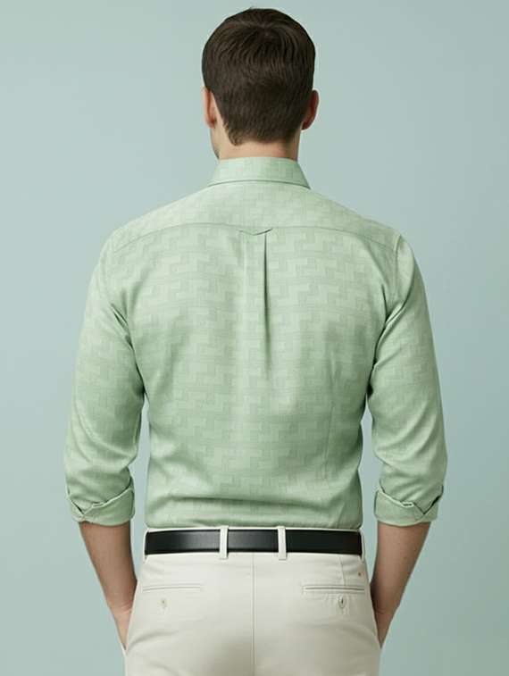 men self design long sleeve regular fit formal shirt - 22324683 -  Standard Image - 2