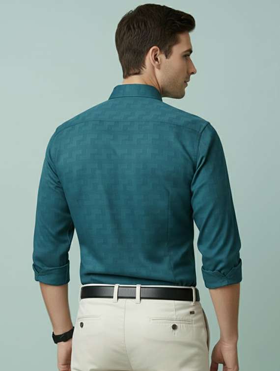 men self design long sleeve regular fit formal shirt - 22324689 -  Standard Image - 2