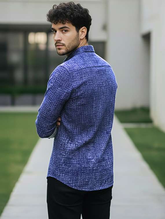 men printed long sleeve regular fit casual shirt - 22324729 -  Standard Image - 2