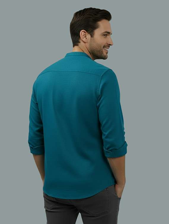 men solid long sleeve regular fit casual shirt - 22324868 -  Standard Image - 2