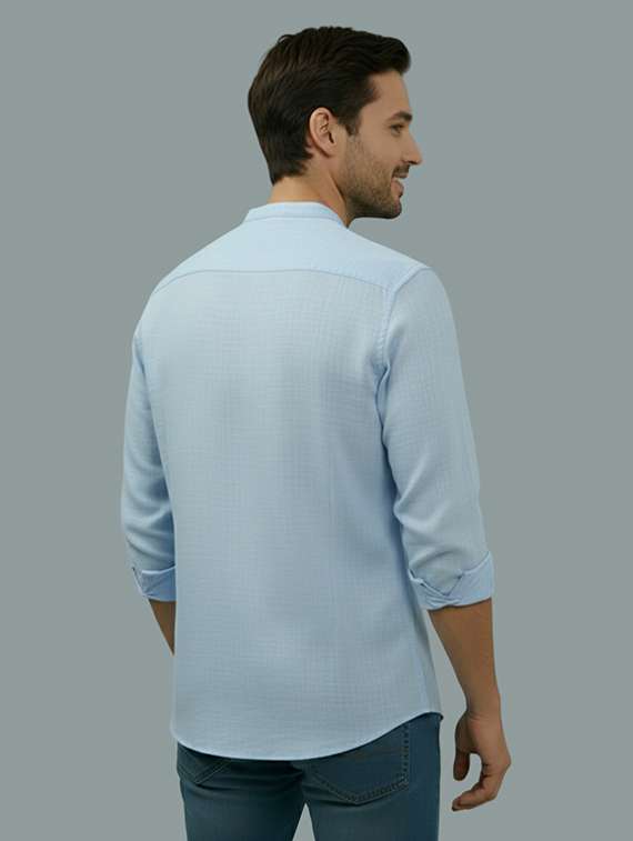 men solid long sleeve regular fit casual shirt - 22324869 -  Standard Image - 2