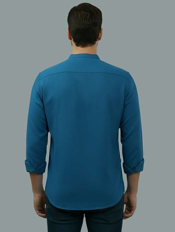 men solid long sleeve regular fit casual shirt - 22324875 -  Standard Image - 2