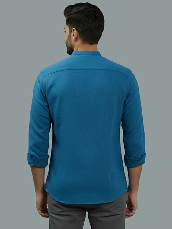 men solid long sleeve regular fit casual shirt - 22324890 -  Standard Image - 2
