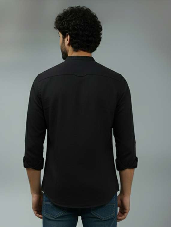 men solid long sleeve regular fit casual shirt - 22324944 -  Standard Image - 2
