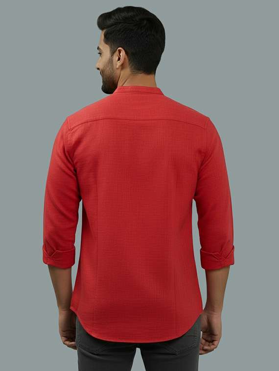 men solid long sleeve regular fit casual shirt - 22324951 -  Standard Image - 2