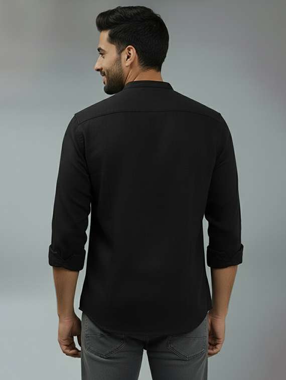 men solid long sleeve regular fit casual shirt - 22324964 -  Standard Image - 2