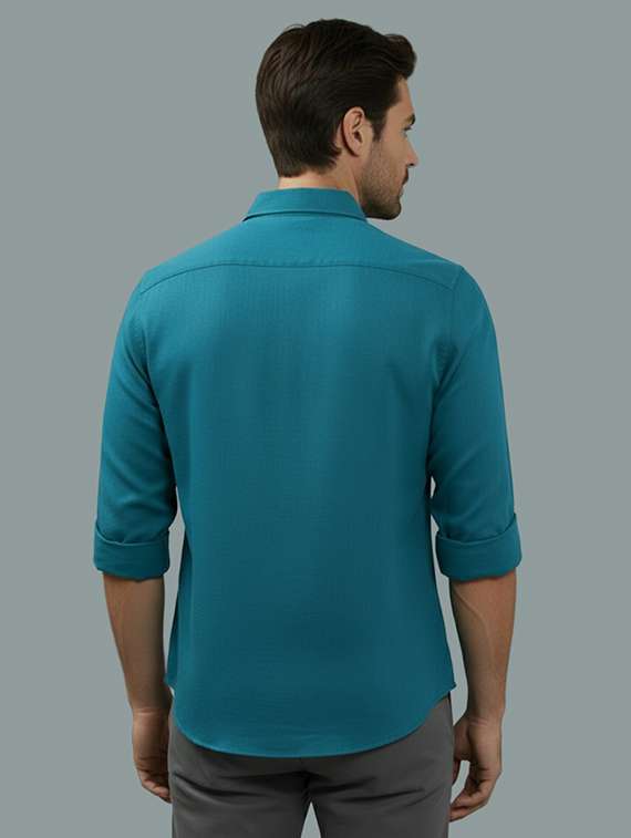 men solid long sleeve regular fit casual shirt - 22324968 -  Standard Image - 2