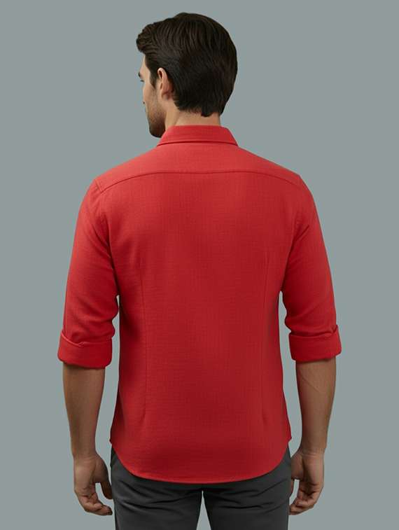 men solid long sleeve regular fit casual shirt - 22324972 -  Standard Image - 2