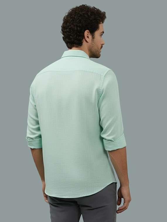 men solid long sleeve regular fit casual shirt - 22325033 -  Standard Image - 2