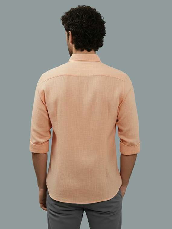 men solid long sleeve regular fit casual shirt - 22325036 -  Standard Image - 2