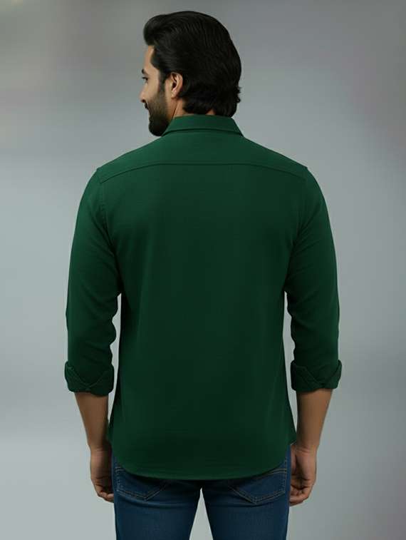 men solid long sleeve regular fit casual shirt - 22325082 -  Standard Image - 2