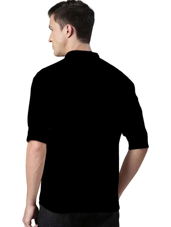 men solid mandarin neck short kurta - 22325319 -  Standard Image - 2