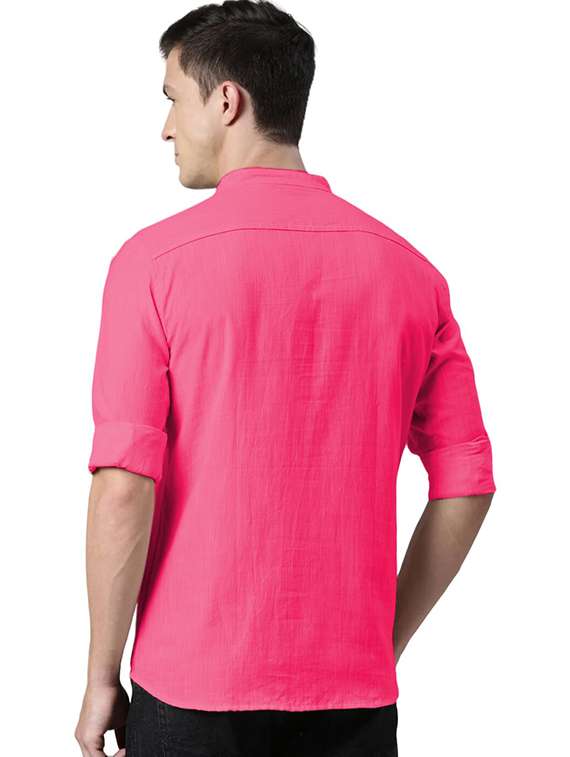 men solid mandarin neck short kurta - 22325326 -  Standard Image - 2