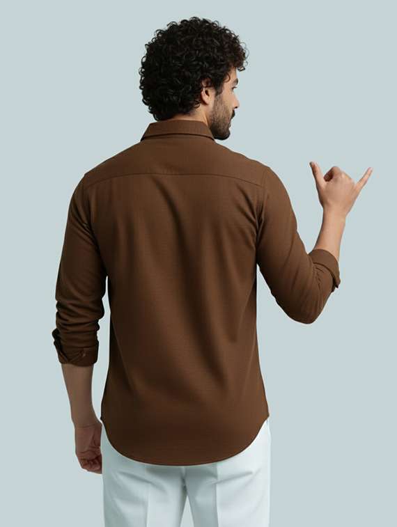 men solid long sleeve short kurta - 22326199 -  Standard Image - 2
