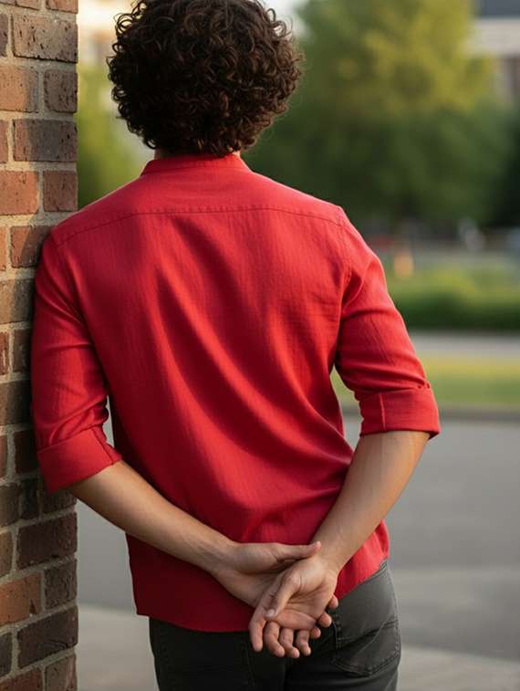 men solid mandarin neck short kurta - 22326383 -  Standard Image - 2