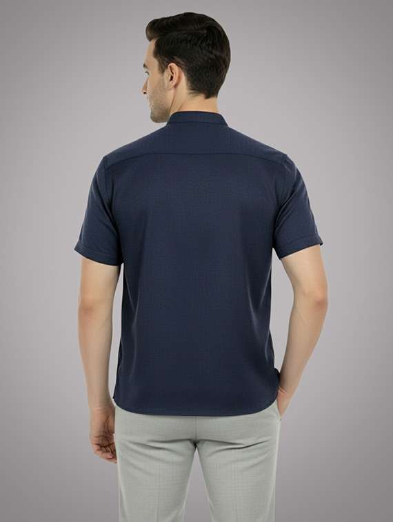 men solid mandarin neck short kurta - 22326410 -  Standard Image - 2