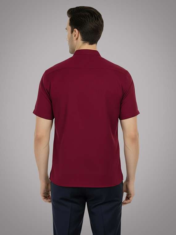 men solid mandarin neck short kurta - 22326411 -  Standard Image - 2