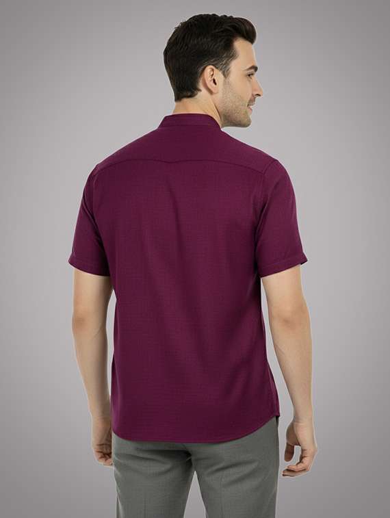 men solid mandarin neck short kurta - 22326412 -  Standard Image - 2