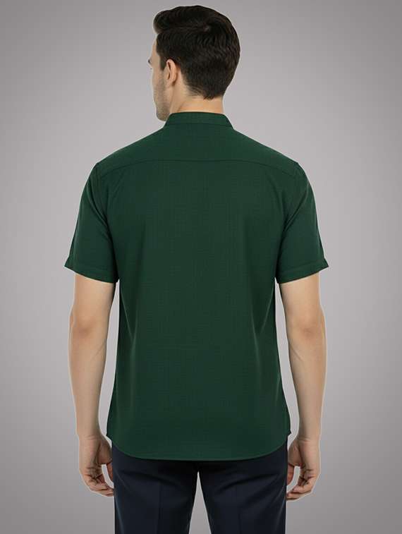 men solid mandarin neck short kurta - 22326414 -  Standard Image - 2