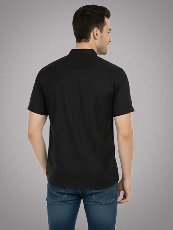 men solid mandarin neck short kurta - 22326416 -  Standard Image - 2