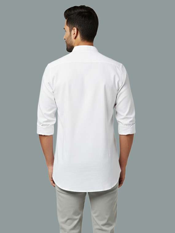 men solid mandarin neck short kurta - 22326421 -  Standard Image - 2