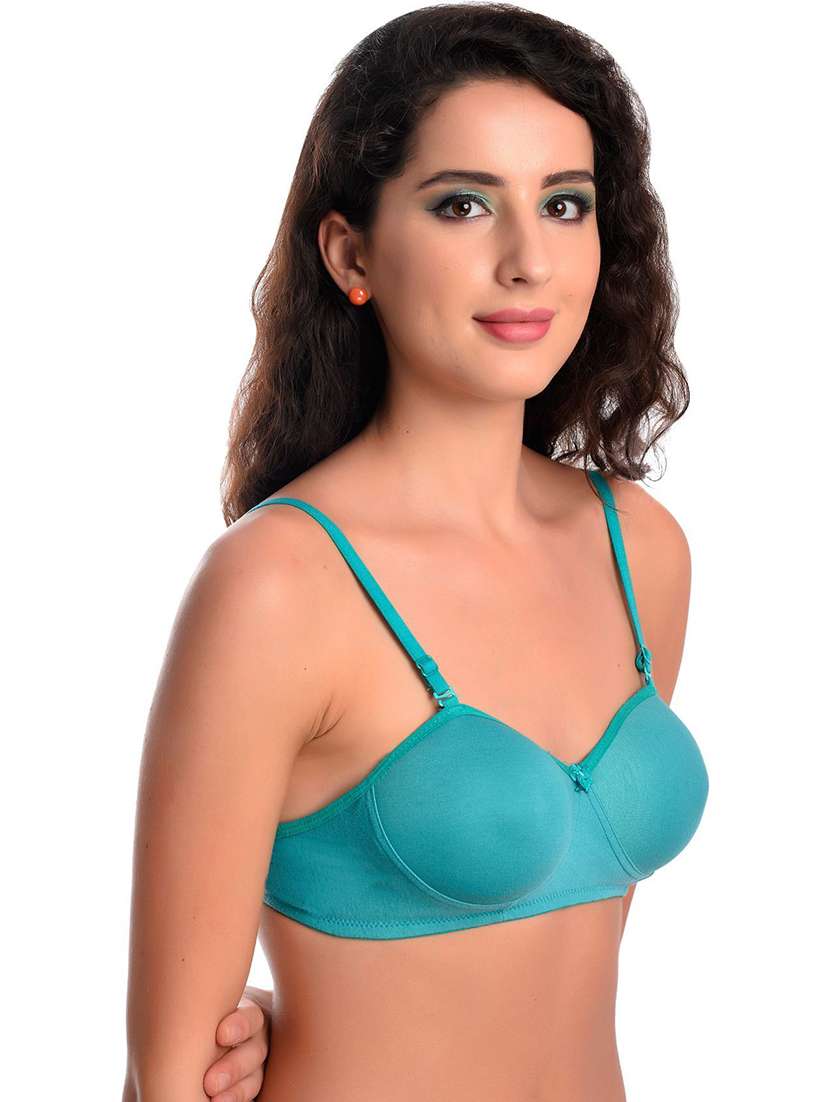 women pack of 3 solid non wired bra - 22326672 -  Standard Image - 2