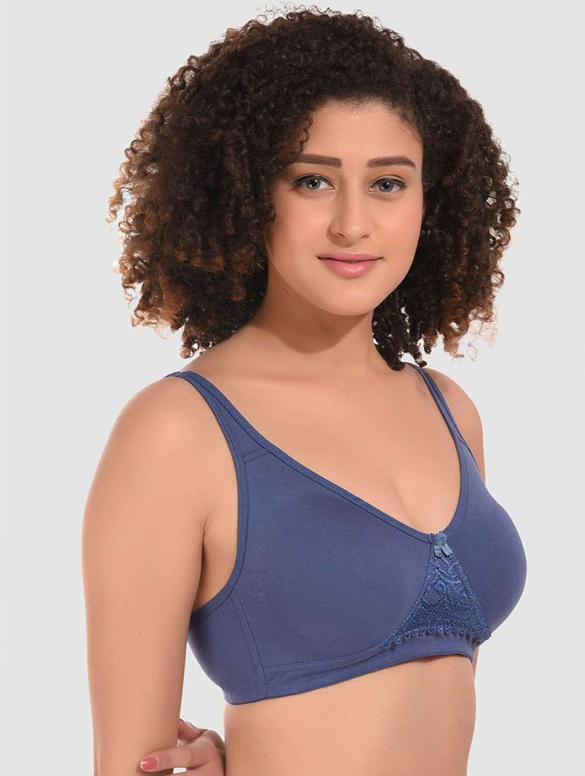 women pack of 3 solid non wired bra - 22326675 -  Standard Image - 2