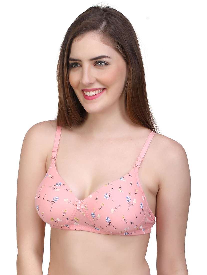 women pack of 3 printed non wired bra - 22326678 -  Standard Image - 2