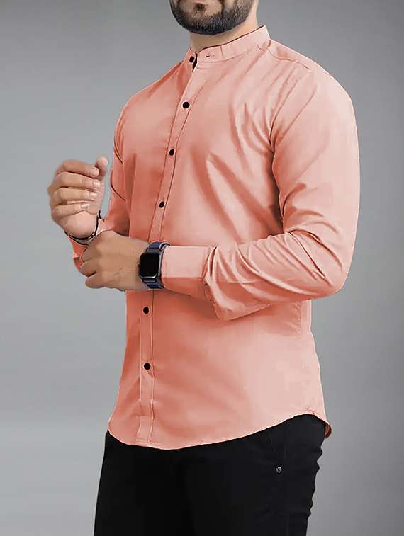 men solid long sleeve regular fit casual shirt - 22326846 -  Standard Image - 2